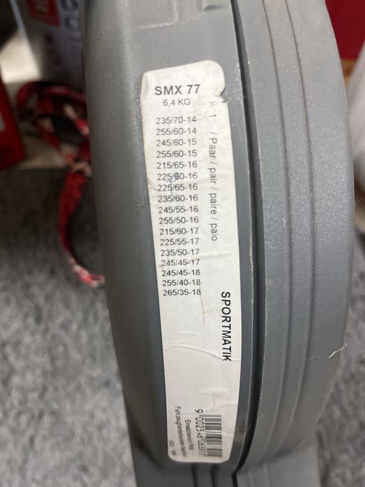 Łańcuchy śniegowe Pewag Sportmatik SMX 77 – jak nowe, komplet