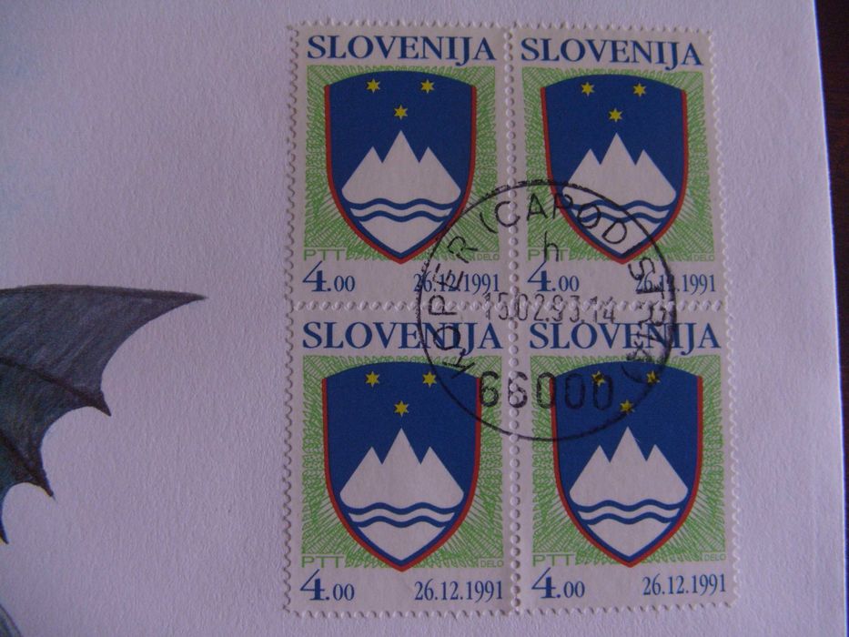 envelope - selos- nota - Eslovenia