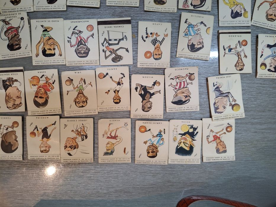 Carteiras fosforos futebol anos  60 tipo cromos