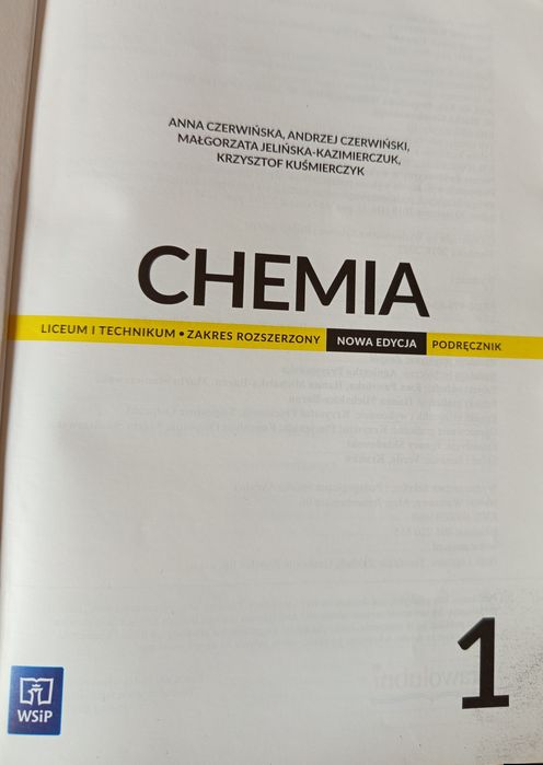 Chemia 1. Zakres rozszerzony