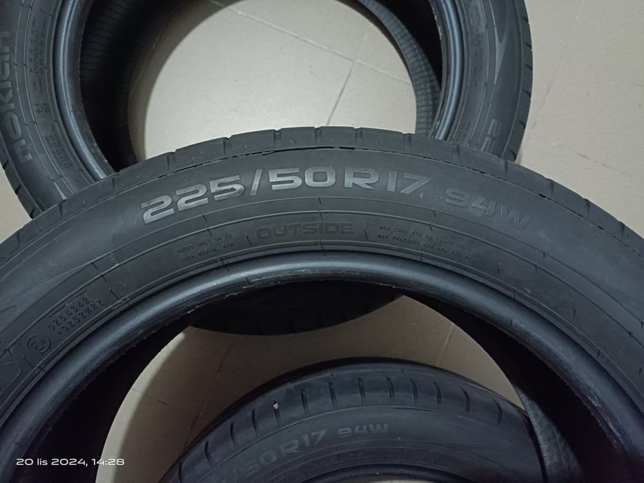 4x NOKIAN zLine 225/50 R17 RFT 2022.r. Run Flat