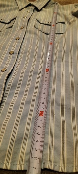 Bluzka koszula Tommy Hilfiger damska taliowana krótki rękaw napy