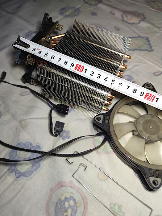 Башенный кулер Aardwolf (3 трубки) + 120мм RGB кулер (160мм высота)