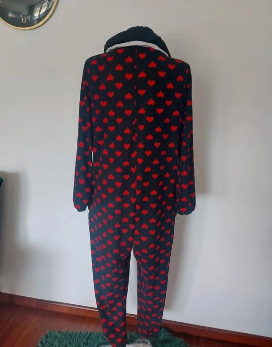 Kombinezon Mickey Mouse polarowy Disney Myszka Minnie serduszka S M