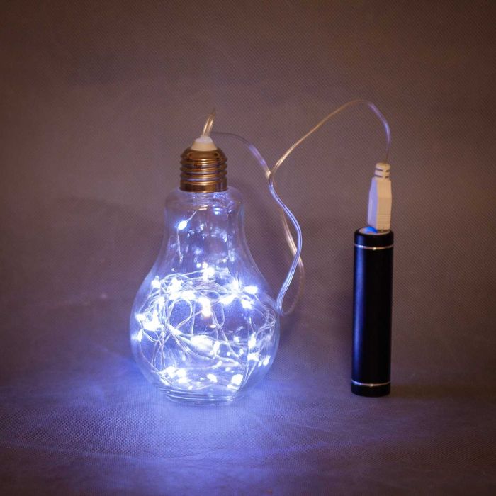 Ночник в детскую комнату питание от пауэр банка, от зарядки телефона.