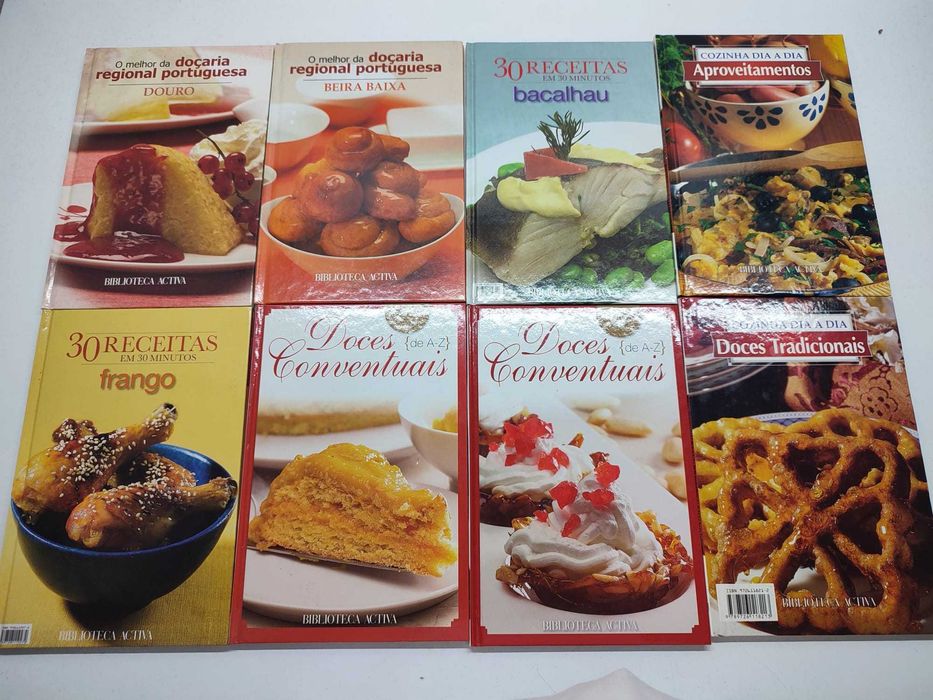 Coleção de 17 Livros de Receitas da Biblioteca Activa
