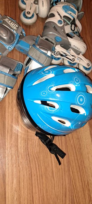 Ролікі/ковзани дитячі Ramiz 27-30 +захист +шолом