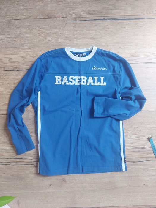 Bluza 158/164 z długim rękawem niebieska