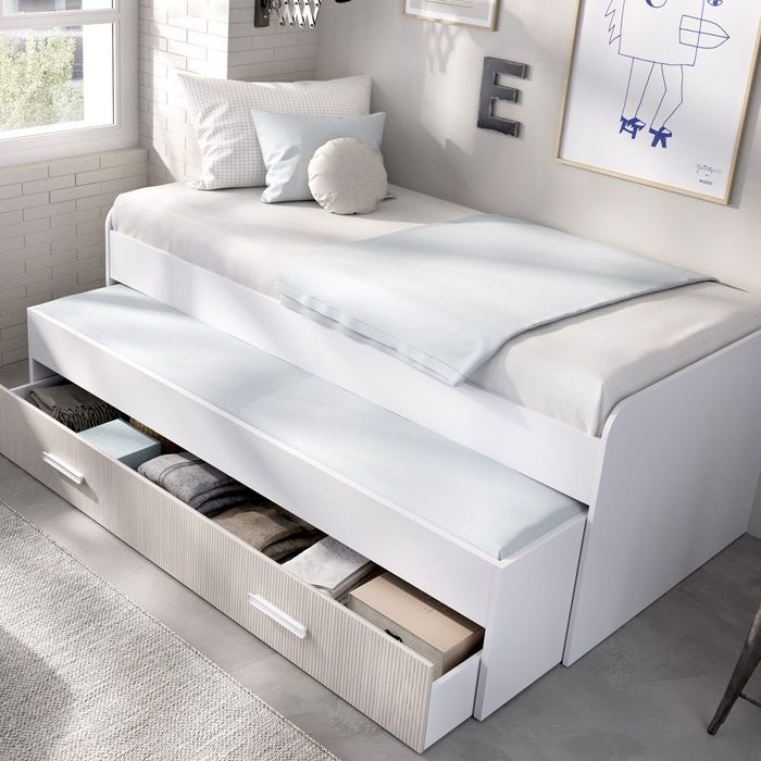 Cama solteiro com gavetão