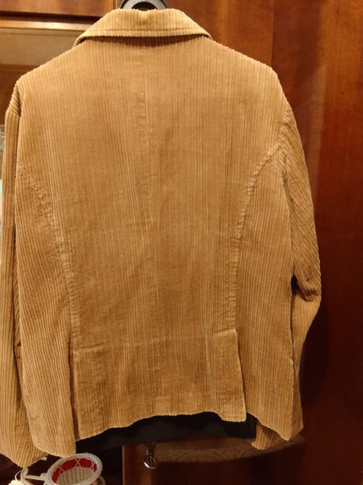 sprzedam sztruksowy żakiet jasny brąz  XL