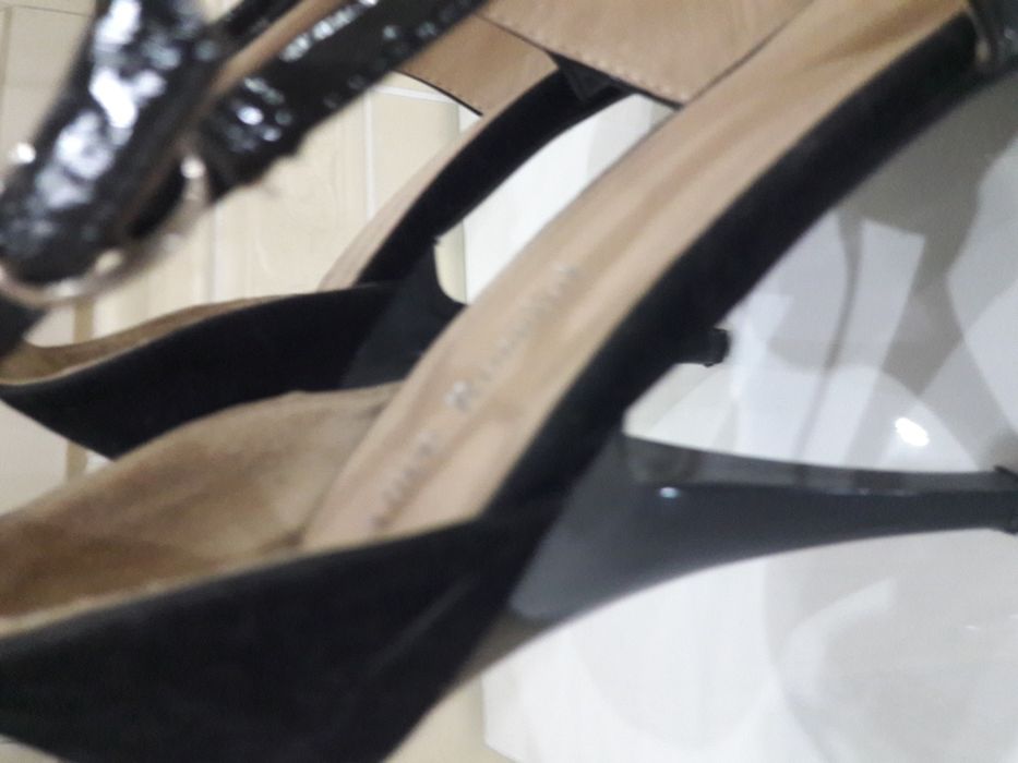 Buty damskie lakierki skóra