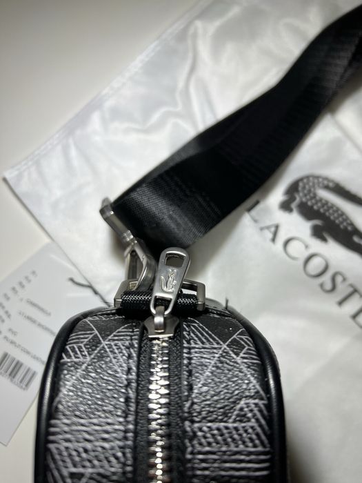 Сумка Lacoste Monogram бананка лакоста монограм чоловіча сумка на плеч