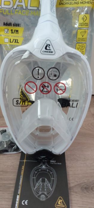 Cressi Bali Full face Mask adulto S/M snorkelling
