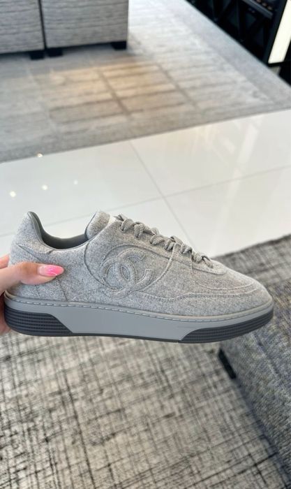 Кеди Chanel сірі