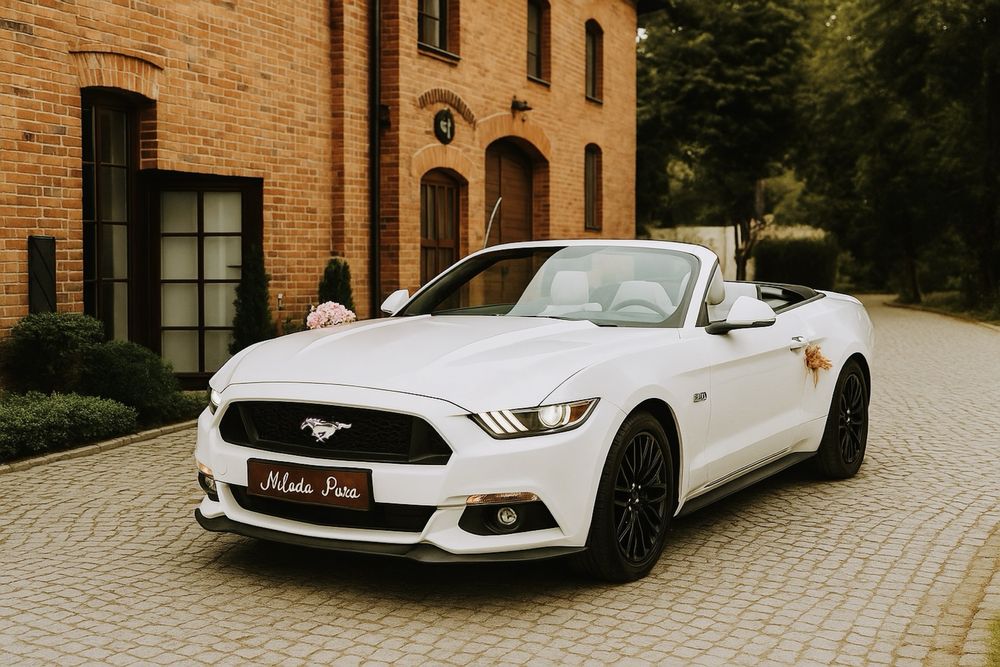 Auto do ślubu MUSTANG cabrio wesele samochód wynajem slub Mielec