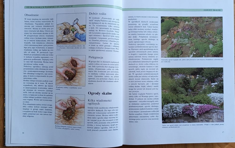 Zestaw 2 książek o ogrodach skalnych