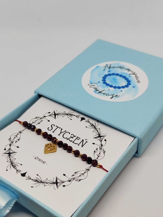 Bransoletka urodzinowa "Styczeń" Maxi