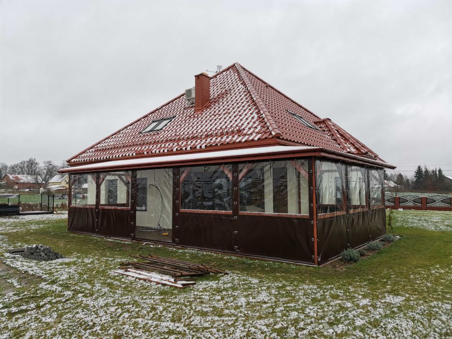 Zabudowa Tarasu Altany Plandeka PCV Folia