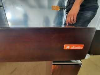 Secretária Altamira em madeira Wengué