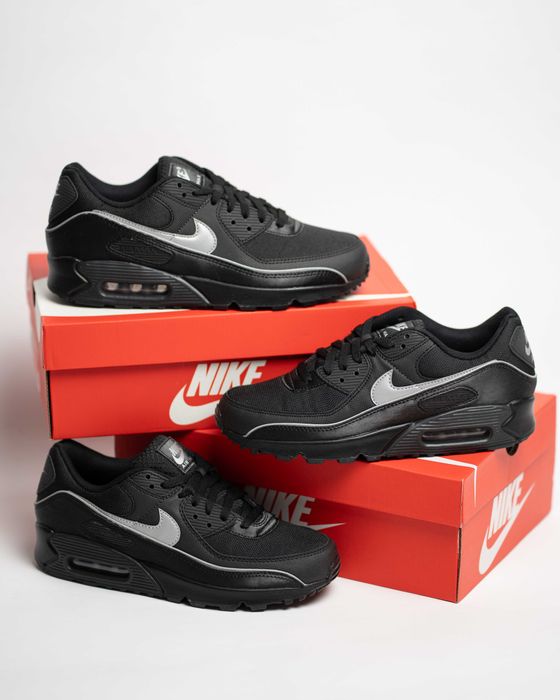 Мужские кроссовки Nike Air Max 90 Premium Reflective HV4517-002 Black черные оригинал