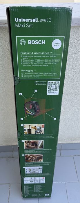 Laser de Linha Cruzadas BOSCH Universal Level 3+TP320 SELADO!