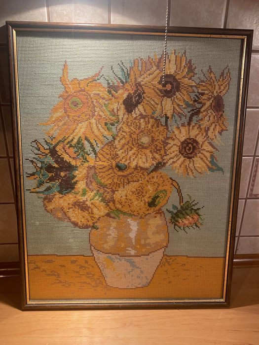 Słoneczniki Van Gogh obraz haft krzyżykowy