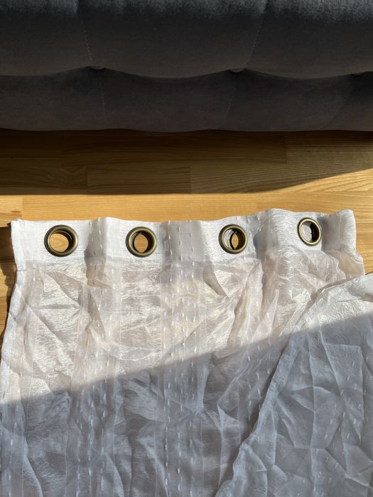 3 firanki na kółka białe