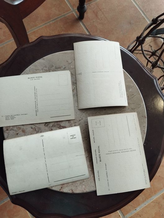 4 postais postal antigo Viana