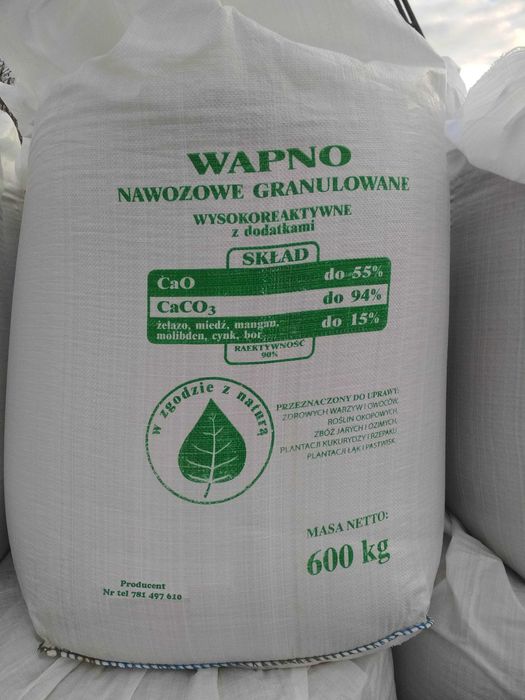 Wapno granulowane nawozowe