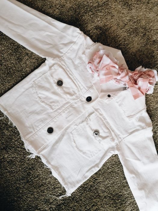 Blusão para menina Branco