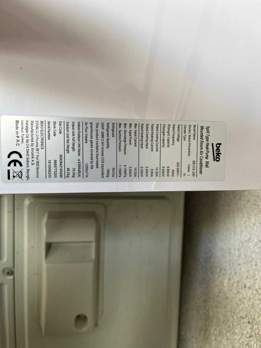 Ar Condicionado BEKO Inverter 24.000 BTU Quente/Frio Completo + Comando