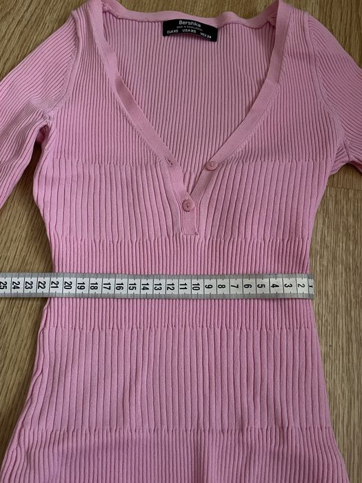 Рожеве боді/ бодік bershka 34 розмір