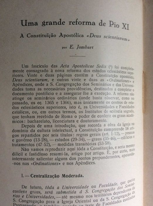 Brotéria. Revista contemporânea. de cultura,1932. Ver sumário.
