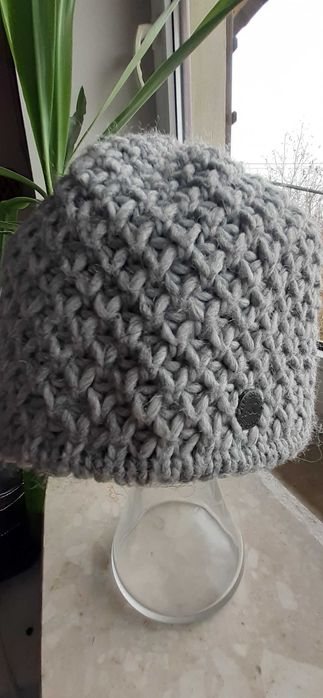 ciepła czapka Lee Cooper z wełny na polarze damska