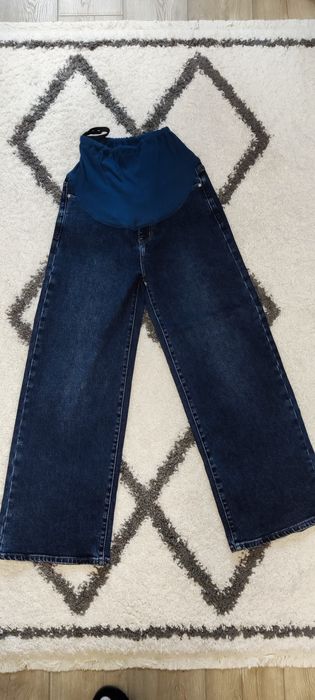 Джинси для вагітних палаццо сині