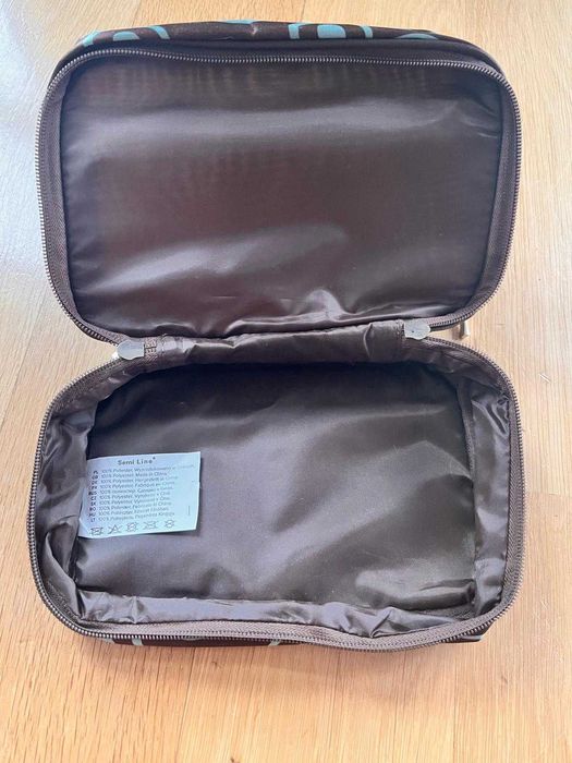Kosmetyczka kuferek, 21x15x10 cm – praktyczna, stan idealny
