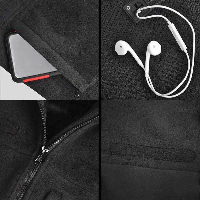 Розпродаж! Тактична флісова кофта куртка Han-Wild HW012 Black на хутрі