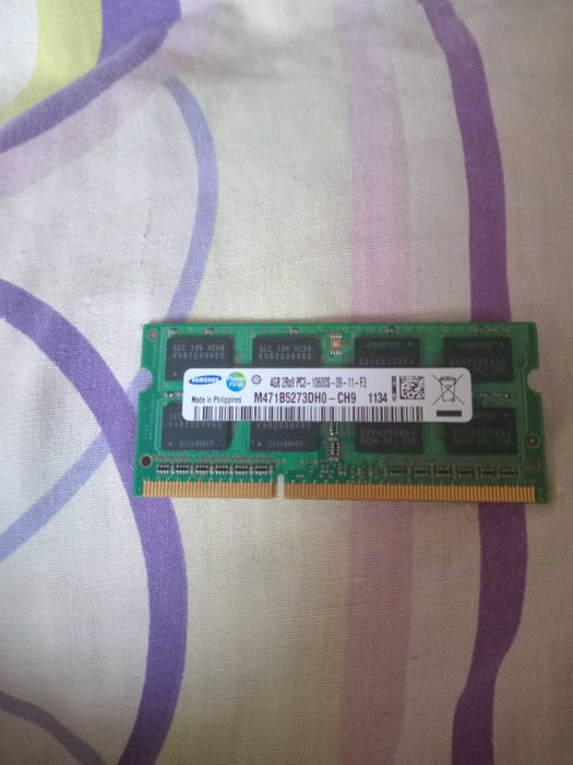 Оперативна пам’ять DDR3 4 ГБ для ноутбука бу.