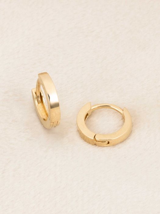 Złote kolczyki 585 małe kółeczka 10 mm