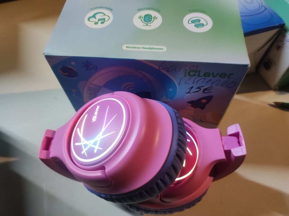 Headphone bluetooth com iluminação