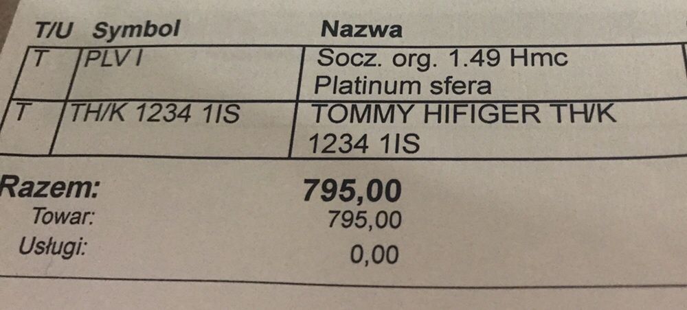 tommy hilfiger oprawki i szkła zerówki