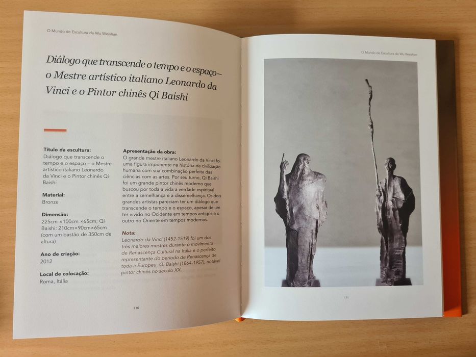 Livro "O Mundo de Escultura de Wu Weishan"