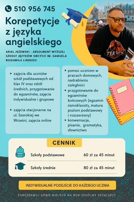 Korepetycje Język angielski