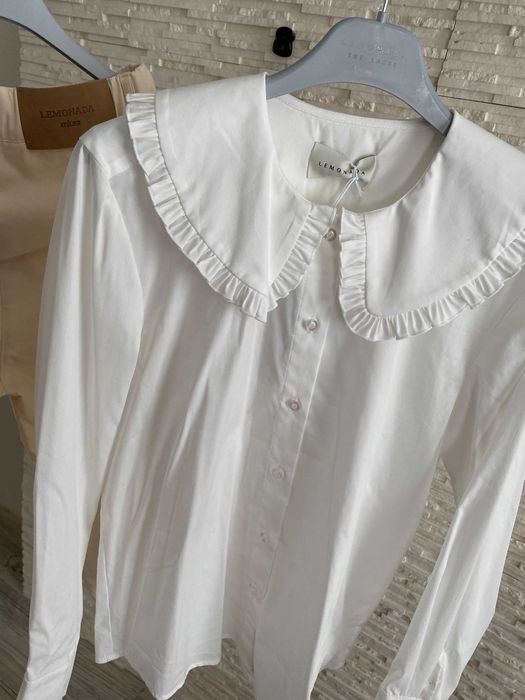Lemonada nowa kolekcja białą koszula ozdobny kołnierzyk
