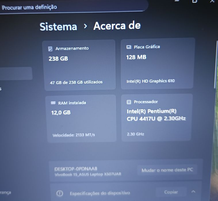 Portátil ASUS / 12GB RAM / SSD 256GB
