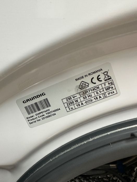 Pralka Grundig HomeWhiz 7kg 1400obr/min Slim GW