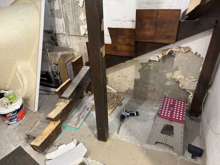 Schody po demontażu