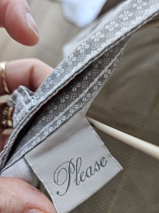 Eleganckie Spodnie damskie wloskie Please  z Wzorem Prosta Nogawka i N