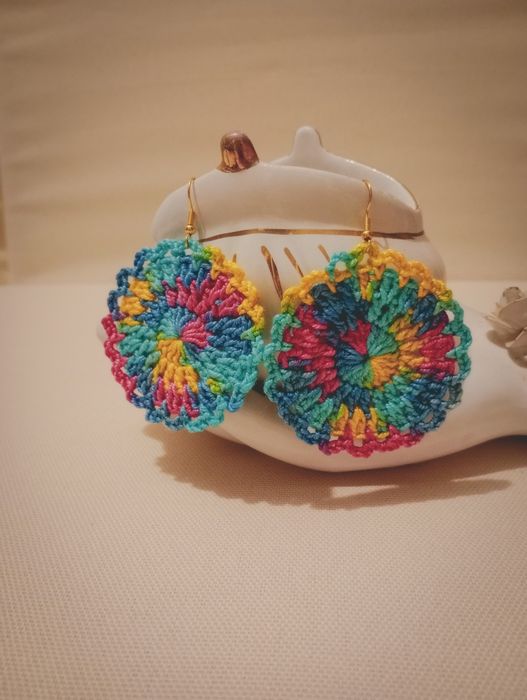 Brincos de crochê Por Encomenda ou Pronta Entrega!
