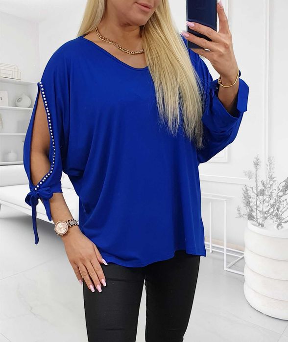bluzka plus size wiskoza z elastanem